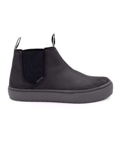 FSIAW7101-7EE image(0) - AIRWALK AIRWALK - VENICE - Men's Leather Chelsea Slip On - CT|EH|SF|SR - Black / Forged Iron - Size: 7 - 2E - (Extra Wide)