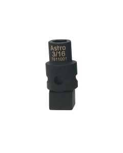AST7811001 image(0) - Astro Pneumatic 1/4 Drive 3/16 Low Profile Nano Impact Socket