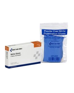 FAO54831 image(0) - First Aid Only Med Nitrile Exam Gloves 4/Bx
