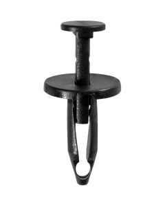 AVC13993 image(0) - AUVECO 13993 Push-Type with Closed End Body Retainer, 11/16 in Dia Head x 7/8 in L Stem, Nylon, Black