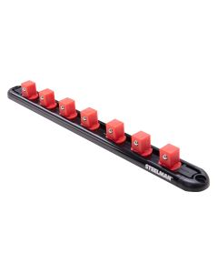 JSP60727 image(0) - J S Products 1/2-Inch Drive 7-Piece Aluminum Socket Storage Rail