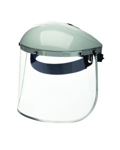 SRWS30110 image(0) - Sellstrom Sellstrom- Face Shield - 301 Series - 8" x 15.5" x 0.40" Window - Clear, Aluminum Bound - Ratcheting Headgear - Single Crown