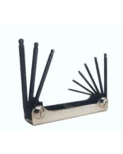 EKL20719 image(0) - Eklind Tool Company 7-Piece SAE Ball End Fold-Up Hex Key Set