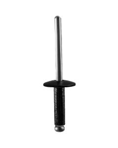 AVC14127 image(0) - AUVECO 14127 Fascia Bumper Rivet, 3/16 in Dia x 3/8 to 1/2 in Grip Range, Aluminum, Black