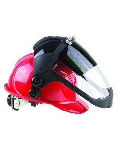Sellstrom Sellstrom - Face Shield - DP4 Series - 9" x 12.125" x 0.060" Window - Clear AF with Shade 6 IR Cobalt Flip Visor - Universal Hard Hat Slot Adaptor Headgear
