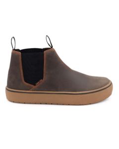 FSIAW7100-7.5EE image(1) - AIRWALK AIRWALK - VENICE - Men's Leather Chelsea Slip On - CT|EH|SF|SR - Buffalo Crazy Horse / Gum - Size: 7.5 - 2E - (Extra Wide)