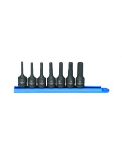 KDT84912 image(0) - GearWrench 7 PC. 3/8" DR IMP HEX SET MM