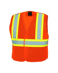 SRWV1030550U-23XL image(0) - Pioneer Pioneer - Tear Away Mesh Safety Vest - Hi-Vis Orange - Size 2XL/3XL