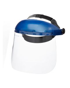 SRWS39110 image(0) - Sellstrom Sellstrom- Face Shield - 390 Series - 8 x 12 x .040"  Window - Clear - Ratcheting Headgear - Single Crown