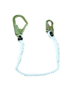 PeakWorks PeakWorks - Restraint Lanyard with 5/8" Rope - Snap & Form Hooks - 4 FT