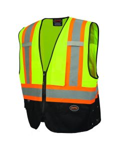 SRWV1020161U-45XL image(0) - Pioneer Pioneer - Safety Vest - Hi-Vis Yellow/Green/Black - Size 4XL/5XL