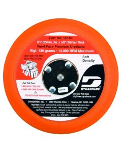 DYB56187 image(1) - Dynabrade PAD 6" NON VAC