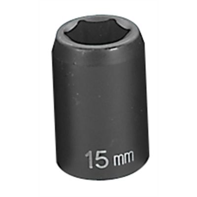GRE2015M image(0) - Grey Pneumatic 1/2" Drive x 15mm Standard Socket
