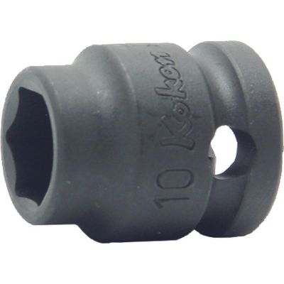 KKN13401MS-19 image(0) - Ko-ken USA 13401MS-19 3/8 Sq. Dr. Socket 19mm 6 point Length 25mm Thin walled