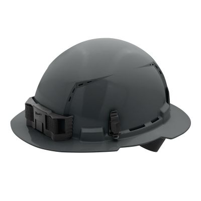 MLW48-73-1215 image(0) - Milwaukee Tool BOLT Gray Full Brim Vented Hard Hat w/4pt Ratcheting Suspension (USA) - Type 1, Class C