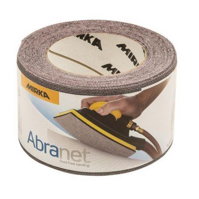 MRK9A570320 image(0) - Mirka Abrasives Abranet 9A570320 9A Series Closed Coated Grip-On Sanding Sheet Roll, 2-3/4 in W x 30 ft L, P320 Grit