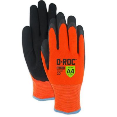 MGLHV550W-9 image(0) - Magid Glove & Safety D-ROC HV550W Waterproof Thermal Coated Work Glove - Cut Level A4, Size 9, Large (1 Pair)