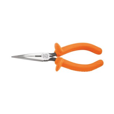 KLED2036INS image(0) - Klein Tools Long Nose Pliers, Insulated, 6-Inch