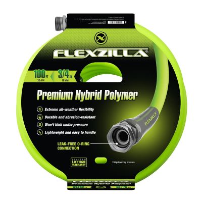 LEGHFZG6100YW image(0) - Legacy Manufacturing Flexzilla Garden Hose, 3/4" x 100', 3/4" - 11 1/2 GHT Fittings