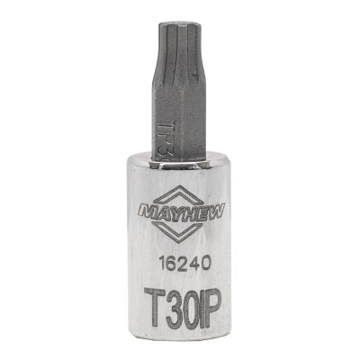 MAY16240 image(0) - Mayhew Mayhew T30IP Torx Plus&reg; Short Insert Socket Bit, 1/4-Inch Drive