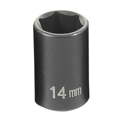 GRE1014M image(0) - Grey Pneumatic 3/8" Drive x 14mm Standard Socket
