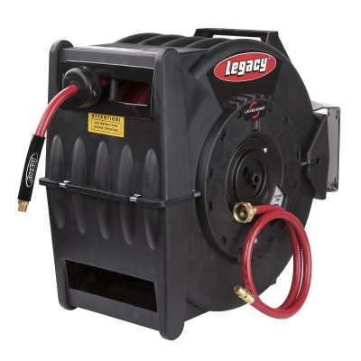LEGL8310 image(0) - Legacy Manufacturing Levelwind Retractable Air Hose Reel, 3/8" x 100'