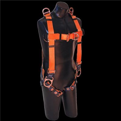 SRW806600 image(0) - FALL SAFE Safety Harness - A-SERIES - Vest-Style Positioning Climbing Retrieval - Back | Front | Side |Shoulder, Pass Through, Tongue Buckle - Size: Big Boy