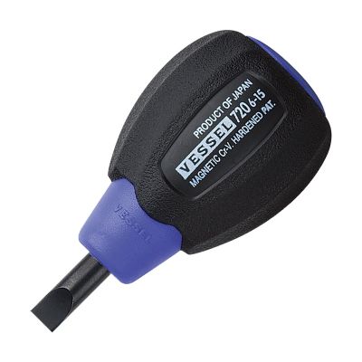 VES720S615 image(0) - Vessel Tools No.720 Super Cushion Stubby Screwdriver 6x15