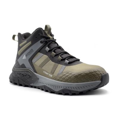 FSIA8811-11.5EE image(0) - Avenger Work Boots Aero Trail Mid - Men's - CT|EH|SR|SF|WP|B&W - Olive / Grey - Size: 11.5 - 2E - (Extra Wide)