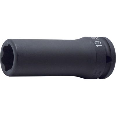 KKN15310M-22 image(0) - Ko-ken USA 15310M-22 5/8 Sq. Dr. Socket 22mm Surface Length 90mm