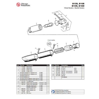 CPT658-240 image(0) - Chicago Pneumatic O Ring B15 for Chisel/Needle Scalers