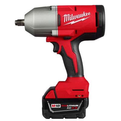 MLW2666-21B image(0) - Milwaukee Tool M18 Brushless 1/2 Inch High Torque Impact Wrench with Friction Ring Kit
