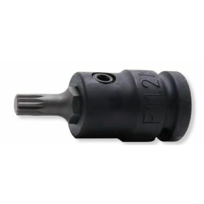 KKN14134X-98-M12 image(0) - Ko-ken USA 14134X.98-M12 1/2 Sq. Dr. Bit Socket XZN M12 Triple Square Length 98mm