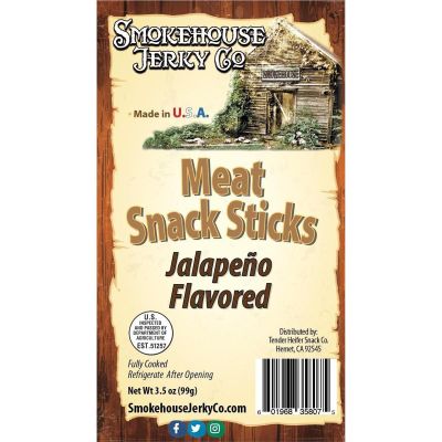 THS358075 image(0) - Tender Heifer Snack Co. Jalapeno Flavored Meat Snack Sticks - 3.5 Ounce
