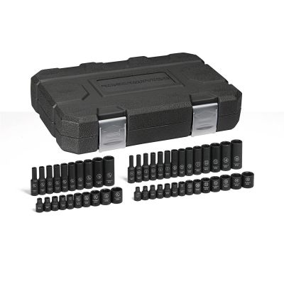 KDT84902 image(0) - GearWrench 48 Piece 1/4 Inch Drive 6 Point Standard & Deep Impact SAE/Metric Socket Set