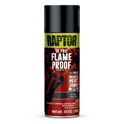 UPO4942 image(0) - U Pol Products RAPTOR Flameproof Flat Black 10oz
