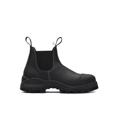 BLU990-120 image(0) - Blundstone Steel Toe Slip-On Elastic Side Boots w/ Kick Guard, Black, AU size 12, US size 13