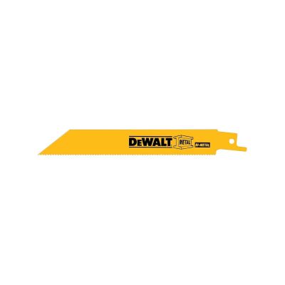 DWTDW4839B25 image(0) - DEWALT 6" 10 TPI Straight Back Bi-Metal Reciprocating Saw Blade, General Purpose (2 pack)