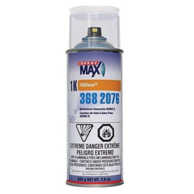 SMX3682076 image(0) - SprayMax FillClean 3682076 Series B Waterborne Basecoat, 7.8 oz Aerosol Can, Clear