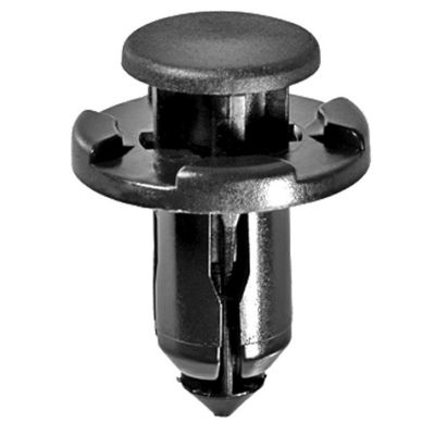 AVC21420 image(0) - AUVECO 21420 Push-Type with Drive Pin Fender and Grille Retainer, 21 mm Dia Head x 15 mm L Stem, Nylon, Black