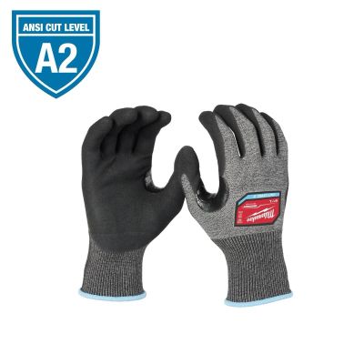 MLW48-73-7124 image(0) - Milwaukee Tool Cut Level 2 High-Dexterity Coated Nitrile Dipped Gloves - XXL