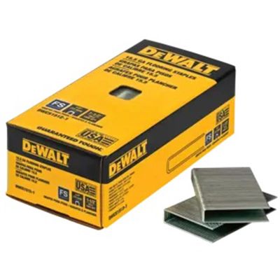DWTDWCS1512-7 image(0) - DEWALT 15.5 Gauge, 1/2" Crown, 1-1/2" Hardwood Flooring Staples - 7.7M Qty