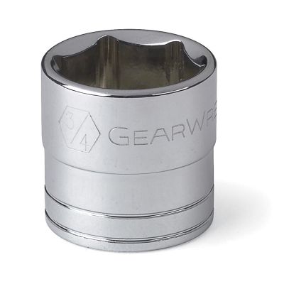 KDT80358 image(0) - GearWrench 3/8 Inch Drive 6 Point Standard SAE Socket 3/4 Inch