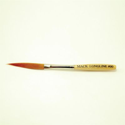 MAB75-00 image(0) - Mack Brushes 75-00 75 Series Synthetic Striper Brush, #00 Brush, Wood Handle