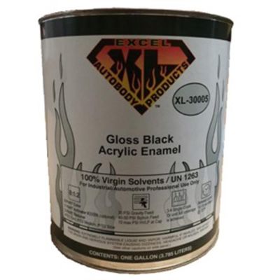 XLB30005 image(0) - Excel Auto Body Products BLACK ACRYLIC ENAMEL GA.