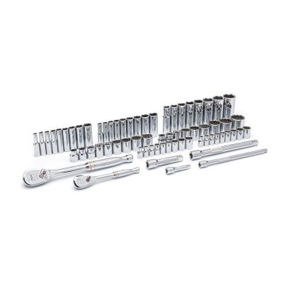 KDT83000 image(0) - GearWrench 68 Piece 1/4 Inch & 3/8 Inch Drive 6 & 12 Point Standard & Deep SAE/Metric Mechanics Tool Set