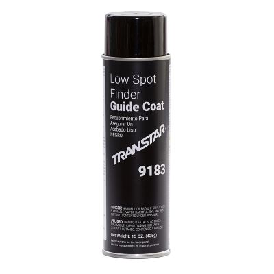 TRP9183 image(0) - Transtar Autobody Products 9183 Low Spot Finder Guide Coat Aerosol Can - 16 oz Net Weight - Black