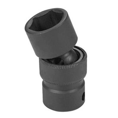 GRE2010UM image(1) - Grey Pneumatic 1/2" Drive x 10mm Standard Universal Socket 6 Point - Black
