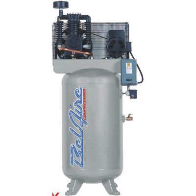 IMC318VE image(0) - IMC (Belaire) 5 HP 80 Gallon 175 PSI 230 Volt Air Compressor 5 HP 80 Gallon Vertical 175 PSI 230 1 60 16.6 CFM T39 Pump 184 T Frame Motor w starter
