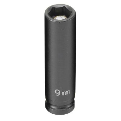 GRE909MDG image(0) - Grey Pneumatic 1/4" Drive x 9mm Magnetic Deep Socket